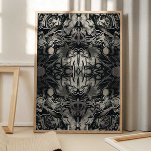 Tablou înramat „Organic Symmetrical Abstraction” de Little Dean