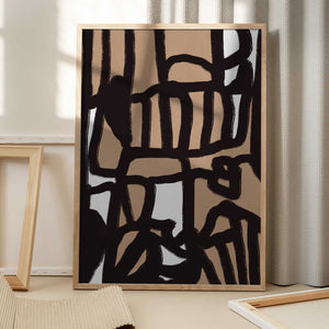 Tablou înramat „Bold line composition 12” de Little Dean