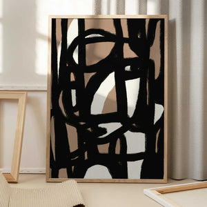 Tablou înramat „Bold line composition” de Little Dean