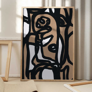 Tablou înramat „Bold line composition 05” de Little Dean