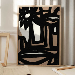 Tablou înramat „Bold line composition 10” de Little Dean
