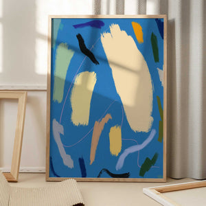 Tablou înramat „Bold Color Brushstrokes” de Little Dean