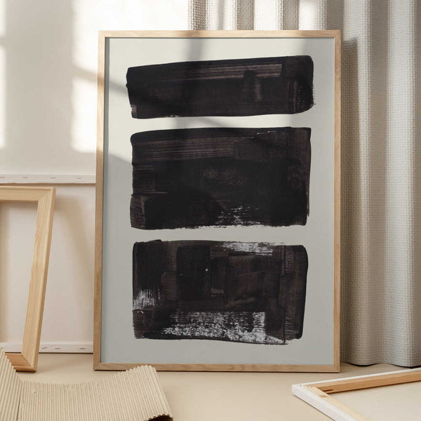 Tablou înramat „Ink Motif 9” de Ejaaz Haniff