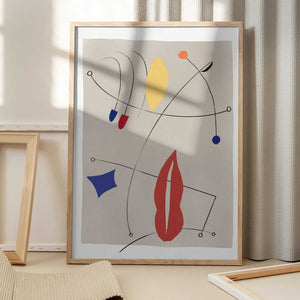 Tablou înramat „Whimsical Curves” de Little Dean