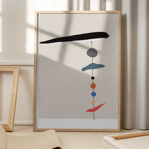 Tablou înramat „Simple Geometric Shapes” de Little Dean