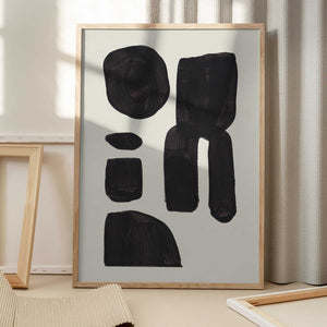 Tablou înramat „Ink Motif 21” de Ejaaz Haniff
