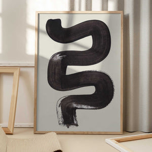Tablou înramat „Ink Motif 24” de Ejaaz Haniff