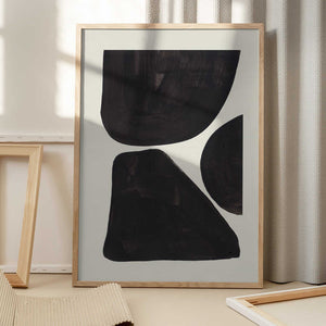 Tablou înramat „Ink Motif 26” de Ejaaz Haniff