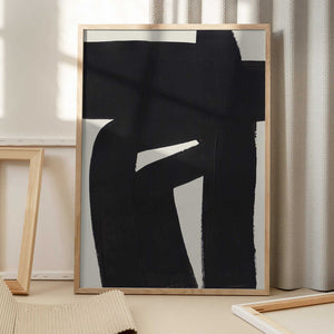 Tablou înramat „Ink Motif 27” de Ejaaz Haniff