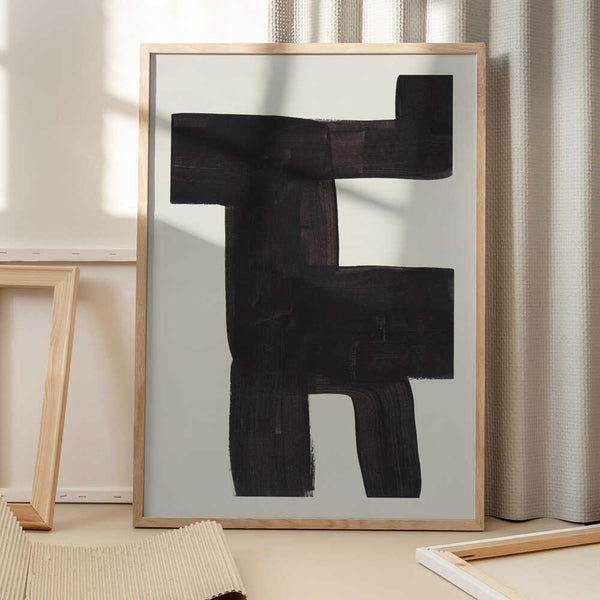 Tablou înramat „Ink Motif 40” de Ejaaz Haniff