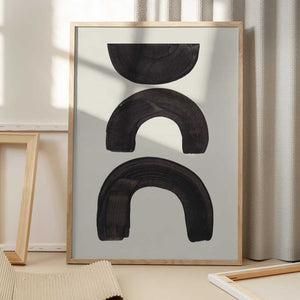 Tablou înramat „Ink Motif 41” de Ejaaz Haniff