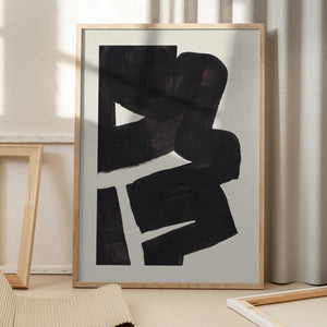 Tablou înramat „Ink Motif 46” de Ejaaz Haniff
