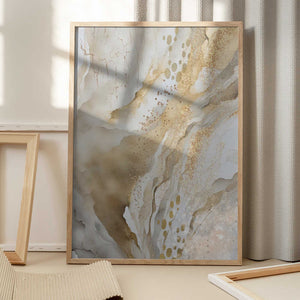 Tablou înramat „Gold Marble” de Sally Ann Moss