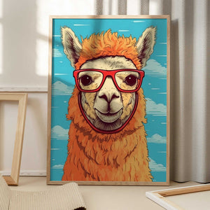 Tablou înramat „Lama 1” de Bilge Paksoylu