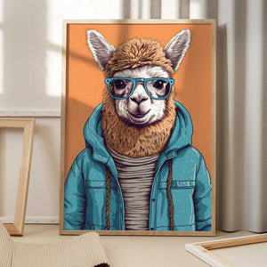 Tablou înramat „Lama 2” de Bilge Paksoylu