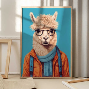 Tablou înramat „Lama 4” de Bilge Paksoylu