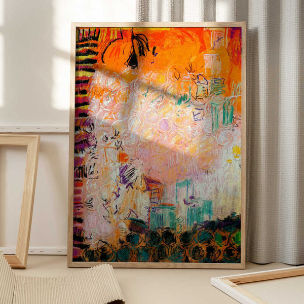 Tablou înramat „Vibrant Whirl” de Dorothy Fagan