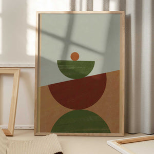 Tablou înramat „Contemporary Geometric 02” de Nilesh Kulkarni