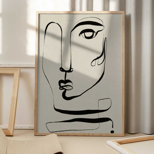 Tablou înramat „La Visage” de Treechild