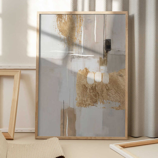 Tablou înramat „Golden Canvas” de Sally Ann Moss