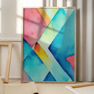 Tablou înramat „Nature Inspired Abstract Watercolor  (Day 37)” de Mauro