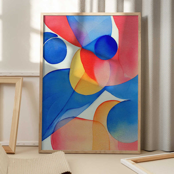 Tablou înramat „Nature Inspired Abstract Watercolor  (Day 59)” de Mauro