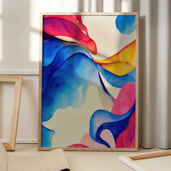 Tablou înramat „Nature Inspired Abstract Watercolor  (Day 60)” de Mauro