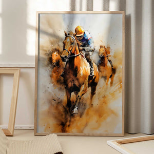 Tablou înramat „Sport Horse Rider 2” de Justyna Jaszke