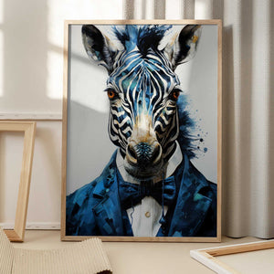 Tablou înramat „Hipster zebra” de Justyna Jaszke