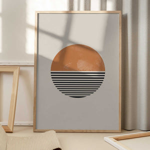 Tablou înramat „Striped Horizon” de THE MIUUS STUDIO