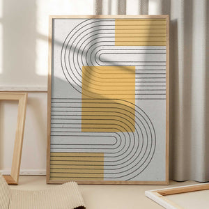 Tablou înramat „Curved Harmony” de THE MIUUS STUDIO