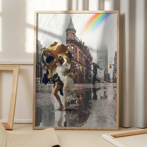 Tablou înramat „Center of the Storm” de Dikhotomy