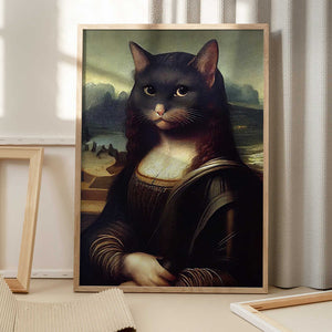 Tablou înramat „Meowlisa” de Dikhotomy