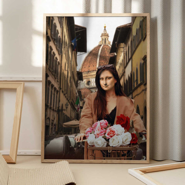 Tablou înramat „Mona On Florence” de Dikhotomy