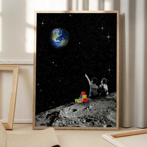 Tablou înramat „Together From the Moon” de Dikhotomy