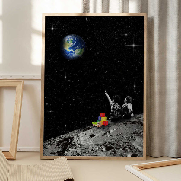 Tablou înramat „Together From the Moon” de Dikhotomy
