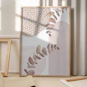 Tablou înramat „Boho In Neutral 1” de Sally Ann Moss
