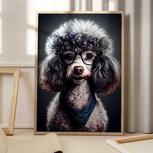 Tablou înramat „Dog hipster 4” de Justyna Jaszke