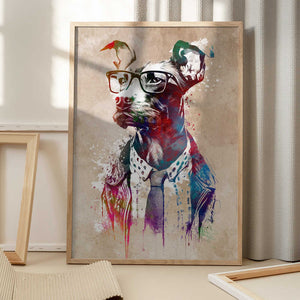 Tablou înramat „Dog graphic 2” de Justyna Jaszke