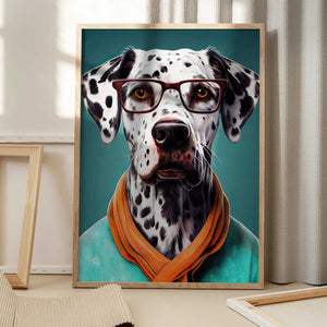 Tablou înramat „Dog Dalmatian” de Justyna Jaszke