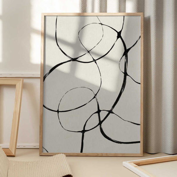 Tablou înramat „Entwined Lines” de Treechild