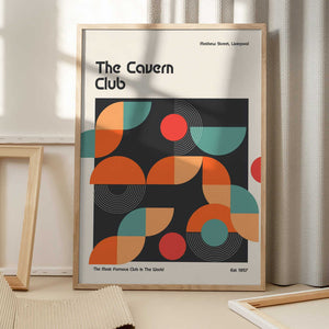 Tablou înramat „Cavern Club Design Poster” de Retrodrome