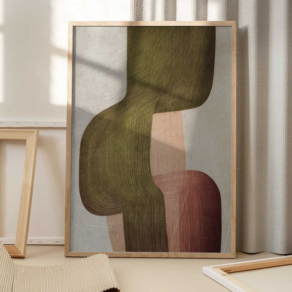 Tablou înramat „Metal Brushs nº1” de Alma