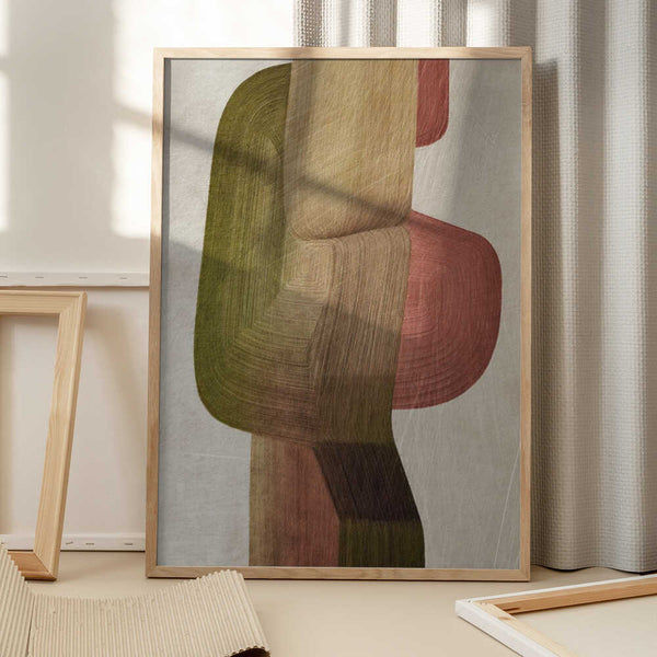 Tablou înramat „Metal Brushs nº3” de Alma