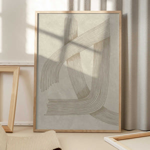 Tablou înramat „Abstract Sophisticated Line 01” de Lucrecia Caporale