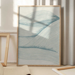 Tablou înramat „Ocean in lines 02” de Lucrecia Caporale
