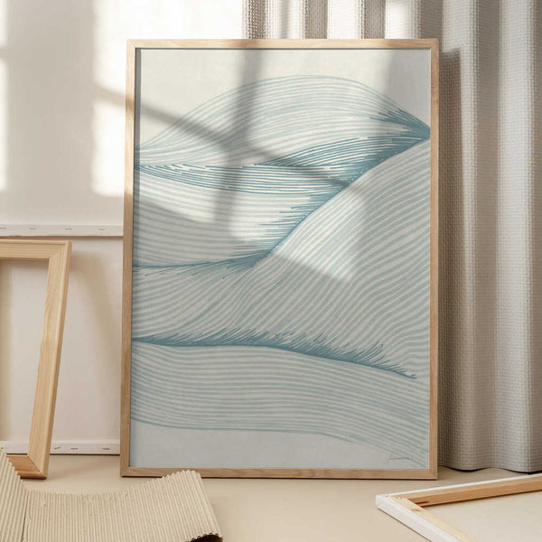 Tablou înramat „Ocean in lines 02” de Lucrecia Caporale