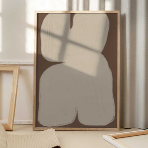 Tablou înramat „Curved Abstraction” de THE MIUUS STUDIO