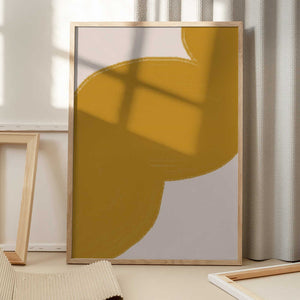Tablou înramat „Golden Swirl Path” de THE MIUUS STUDIO