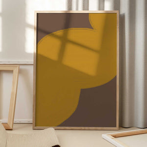 Tablou înramat „Golden Flow” de THE MIUUS STUDIO